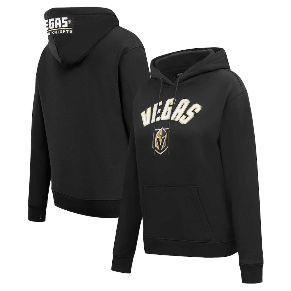 Vegas Golden Knights Pro Standard Women's Classic Chenille Pullover Hoodie Black