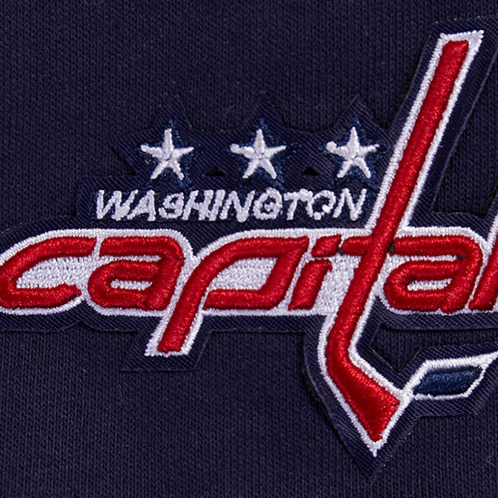 Washington Capitals Pro Standard Women's Classic Chenille Pullover Hoodie Navy