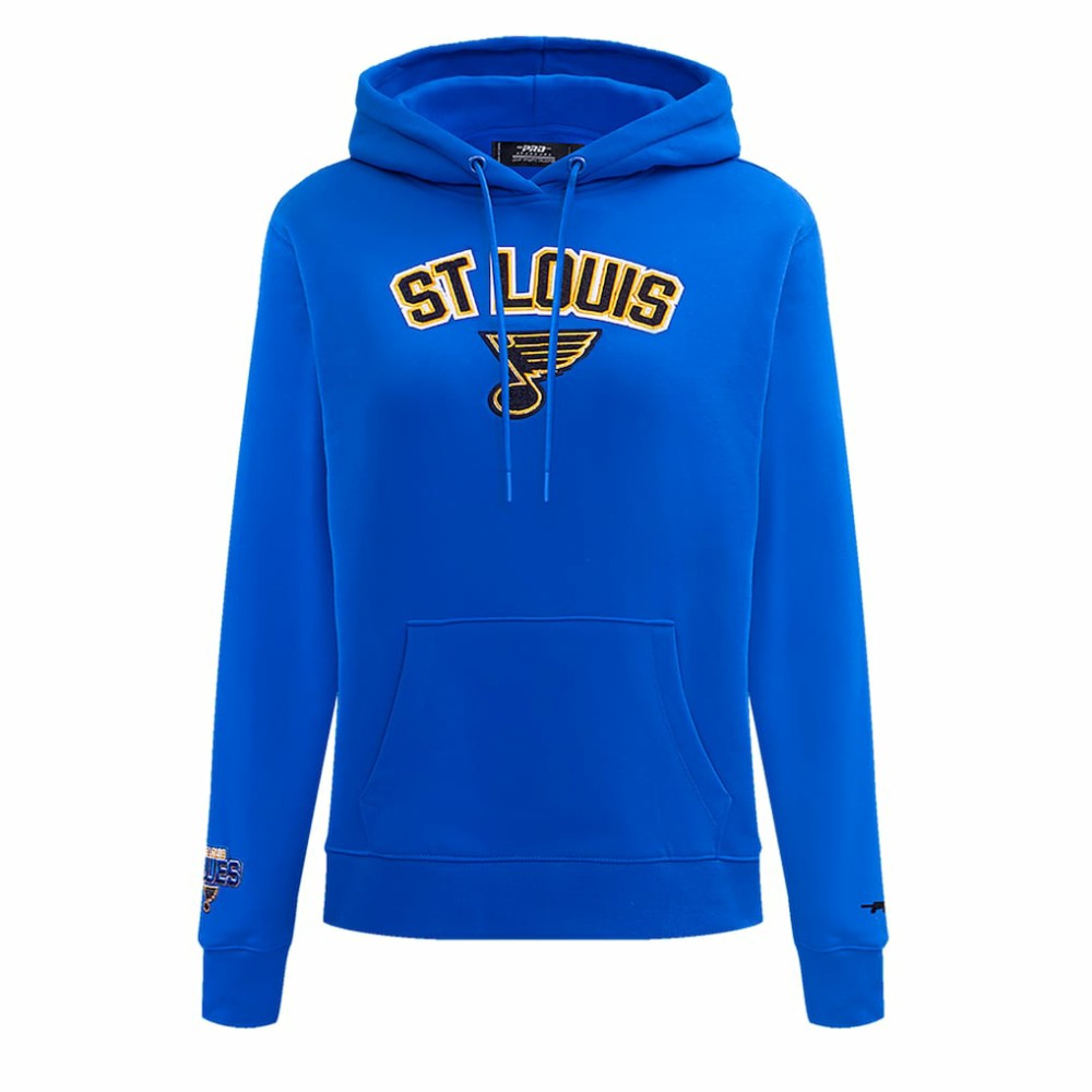 St. Louis Blues - Pro Standard Women's Classic Chenille Pullover Hoodie Blue