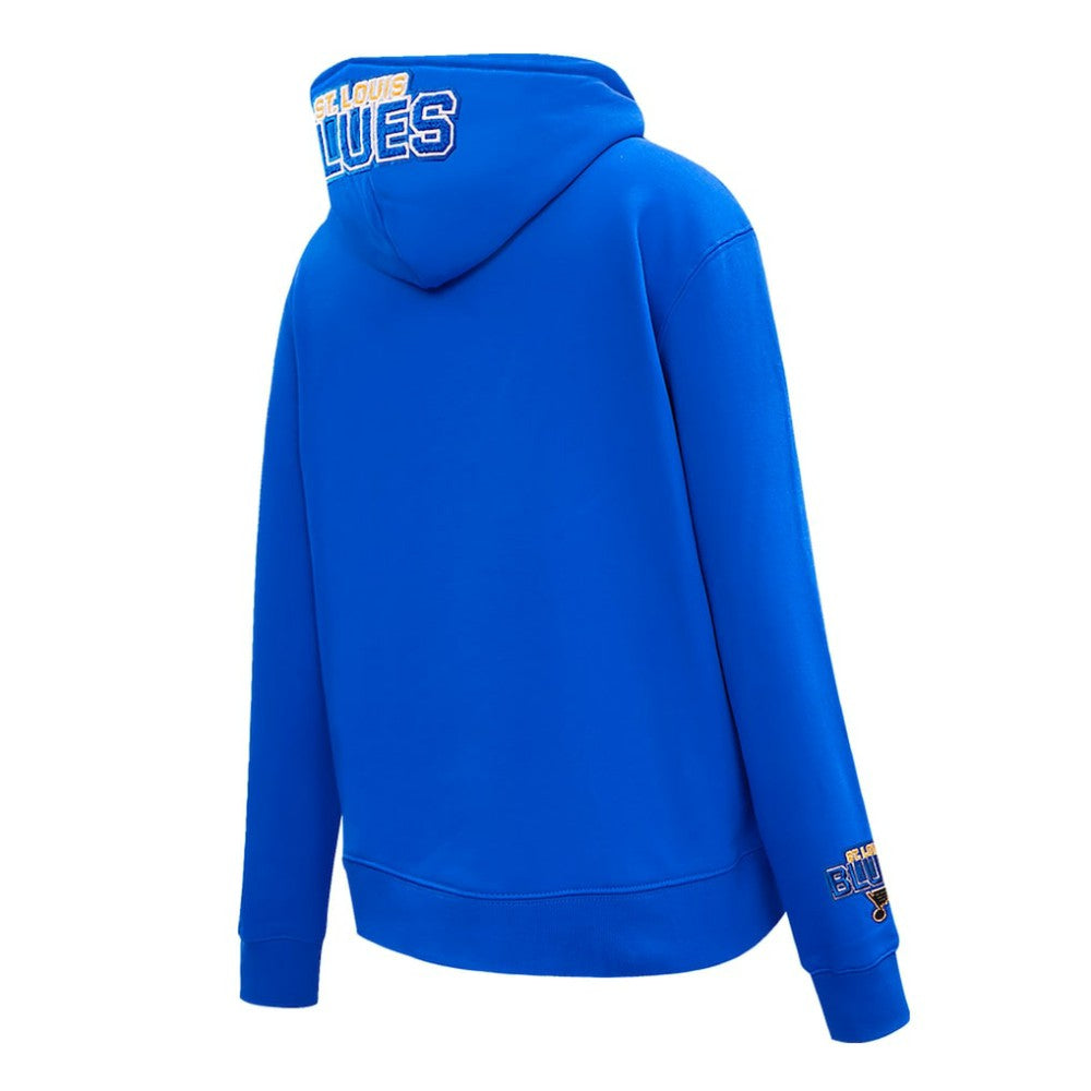St. Louis Blues - Pro Standard Women's Classic Chenille Pullover Hoodie Blue