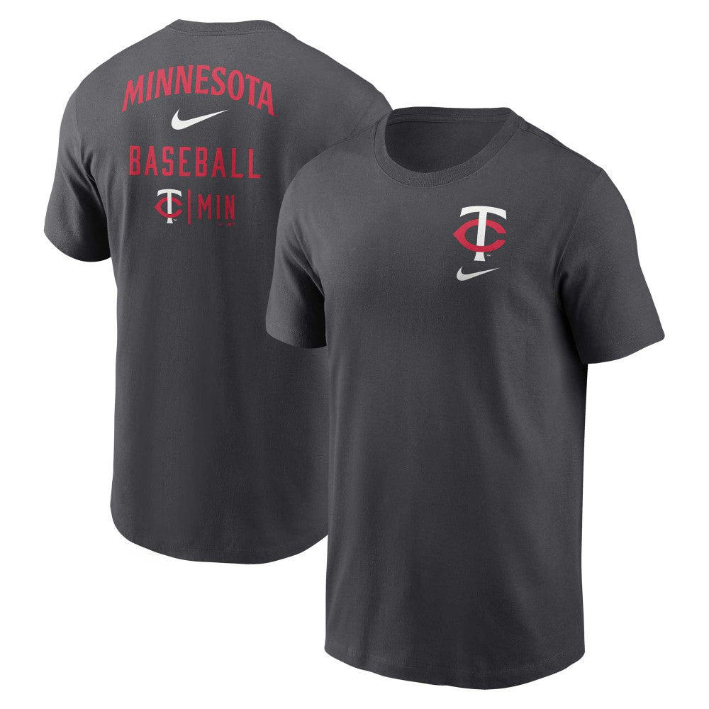 Minnesota Twins Nike Logo Sketch Bar T-Shirt Online