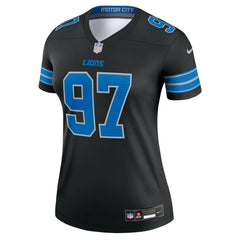 Aidan Hutchinson Detroit Lions Women's Alternate Legend Player Performance Top Black - Nike