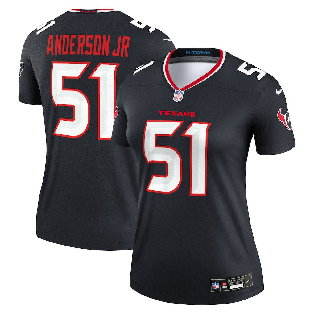 Will Anderson Jr. Houston Texans Women's Legend Player Performance Top Navy - Nike