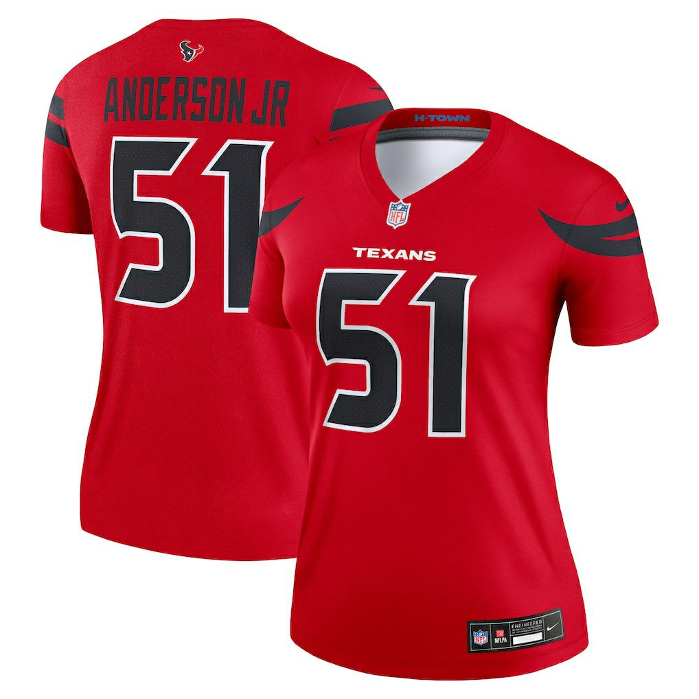 Will Anderson Jr. Houston Texans Women's Alternate Legend Player Performance Top Red - Nike