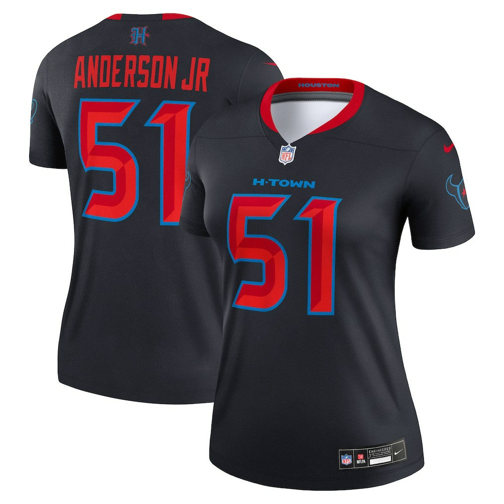 Will Anderson Jr. Houston Texans Women's Alternate Legend Player Performance Top Navy - Nike