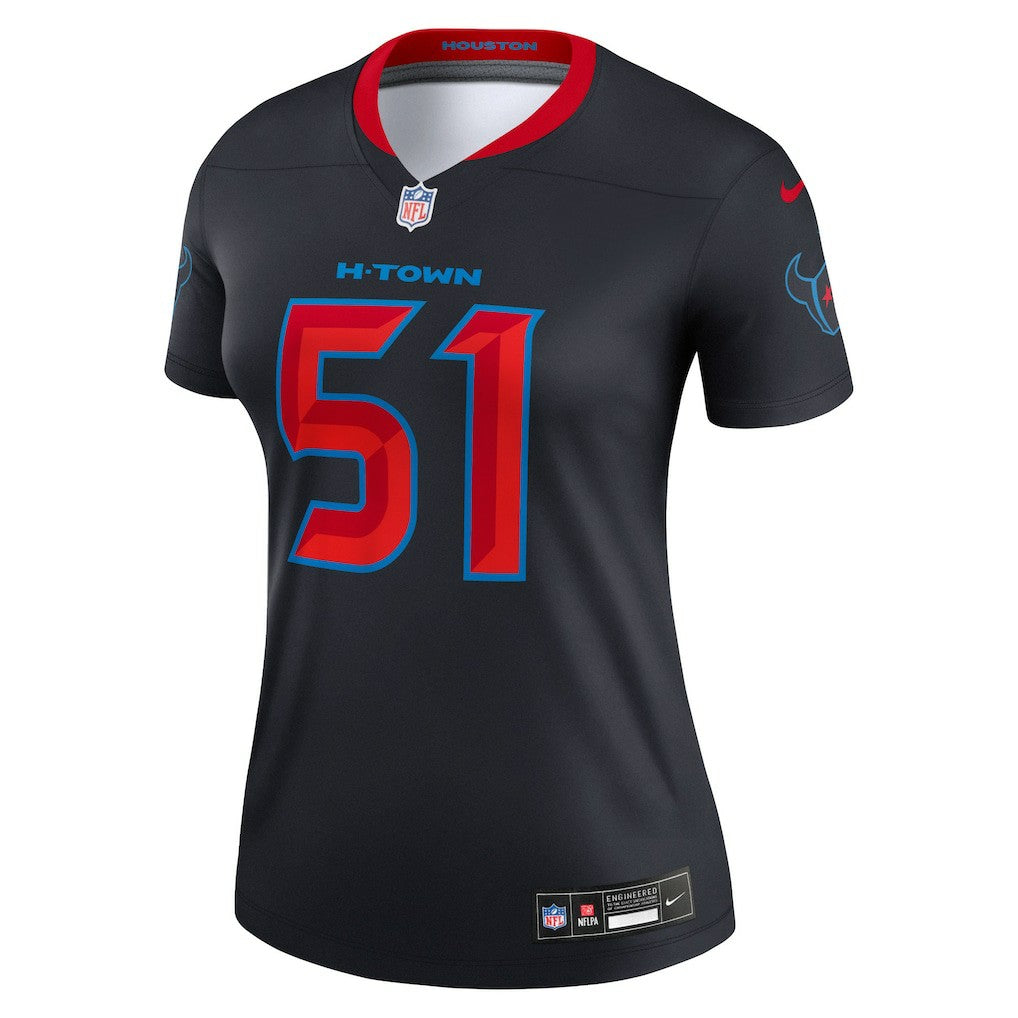 Will Anderson Jr. Houston Texans Women's Alternate Legend Player Performance Top Navy - Nike