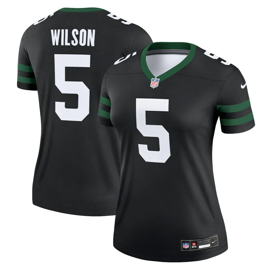 Garrett Wilson New York Jets Women's Alternate Legend Player Performance Top Legacy Black - Nike