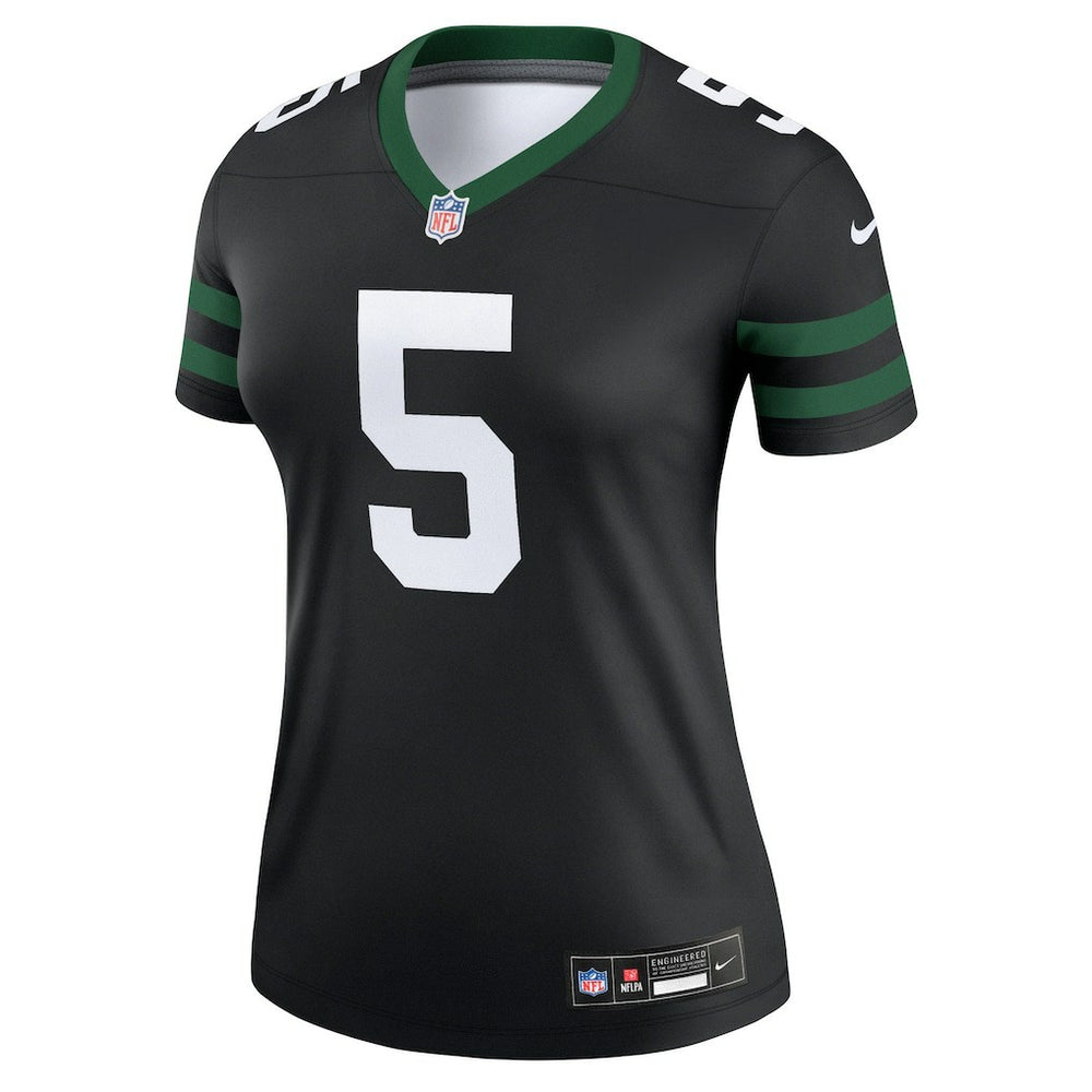 Garrett Wilson New York Jets Women's Alternate Legend Player Performance Top Legacy Black - Nike