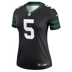 Garrett Wilson New York Jets Women's Alternate Legend Player Performance Top Legacy Black - Nike
