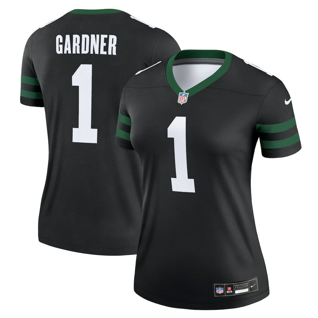 Ahmad Sauce Gardner New York Jets Women's Alternate Legend Player Performance Top Legacy Black - Nike