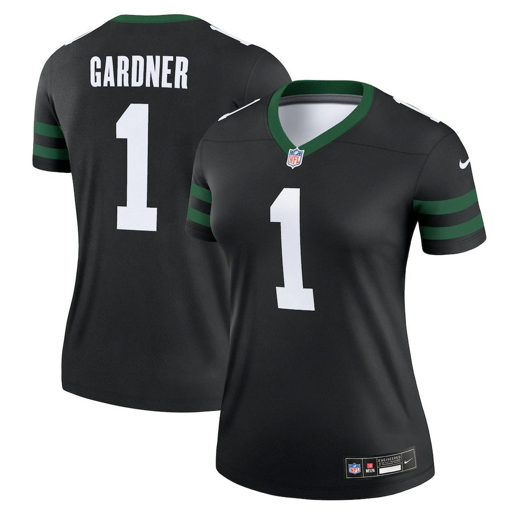 Ahmad Sauce Gardner New York Jets Women's Alternate Legend Player Performance Top Legacy Black - Nike