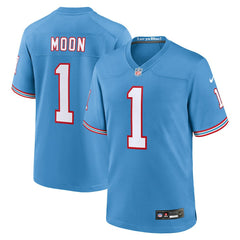 Warren Moon Tennessee Titans Retired Player Alternate Game Jersey Light Blue - Nike