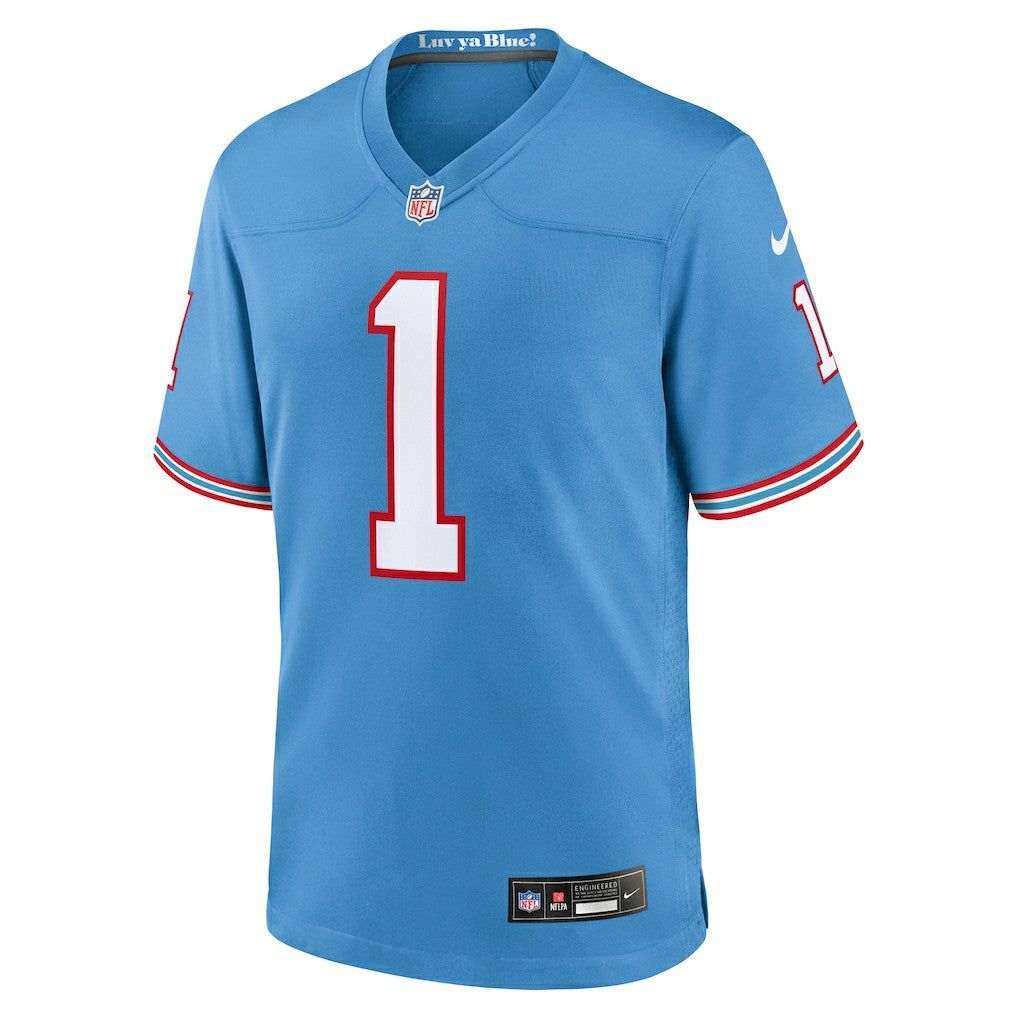 Warren Moon Tennessee Titans Retired Player Alternate Game Jersey Light Blue - Nike