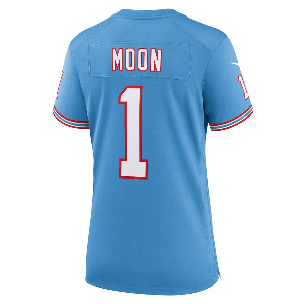 Warren Moon Tennessee Titans Women's Oilers Throwback Retired Player Game Jersey Light Blue - Nike