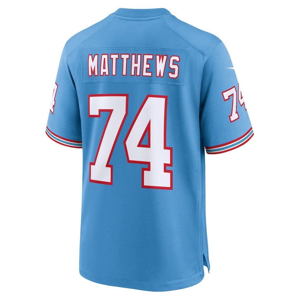 Bruce Matthews Tennessee Titans Retired Player Alternate Game Jersey Light Blue - Nike