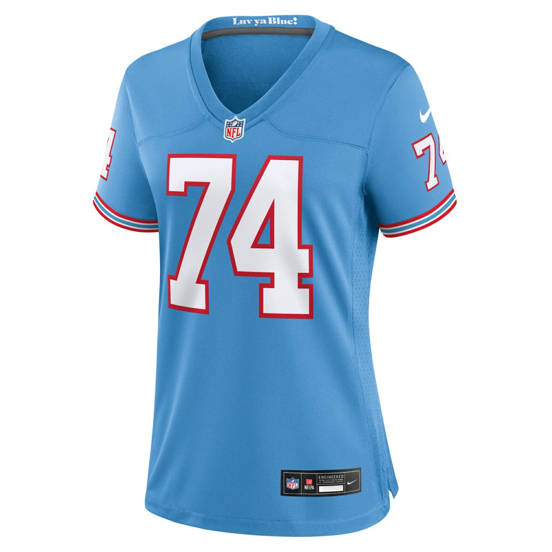 Bruce Matthews Tennessee Titans Women's Oilers Throwback Retired Player Game Jersey Light Blue - Nike