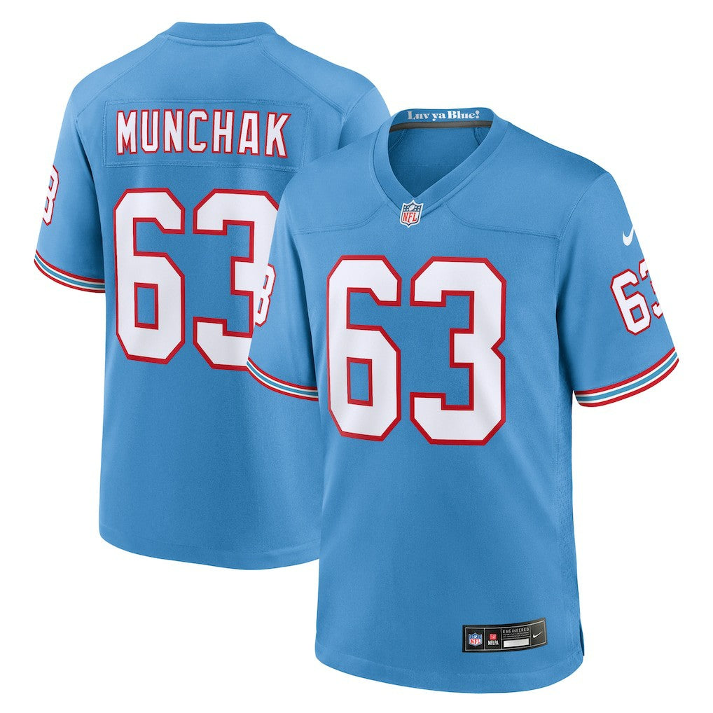 Mike Munchak Tennessee Titans Retired Player Alternate Game Jersey Light Blue - Nike
