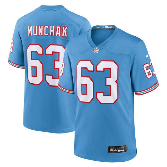 Mike Munchak Tennessee Titans Retired Player Alternate Game Jersey - Light Blue | NFL Jerseys
