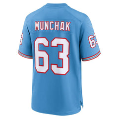 Mike Munchak Tennessee Titans Retired Player Alternate Game Jersey Light Blue - Nike
