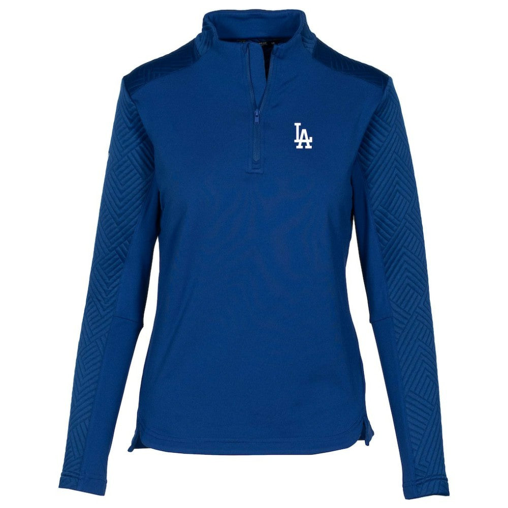 Los Angeles Dodgers Levelwear Women's Daybreak Insignia 2.0 Quarter-Zip Pullover Top On Sale