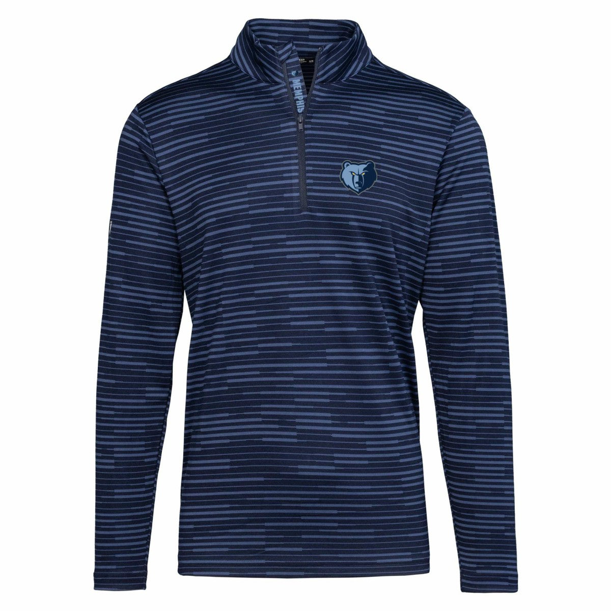 NBA - Memphis Grizzlies Levelwear Gear Insignia Core Quarter-Zip Pullover Top - Navy
