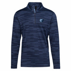 NBA - Memphis Grizzlies Levelwear Gear Insignia Core Quarter-Zip Pullover Top - Navy