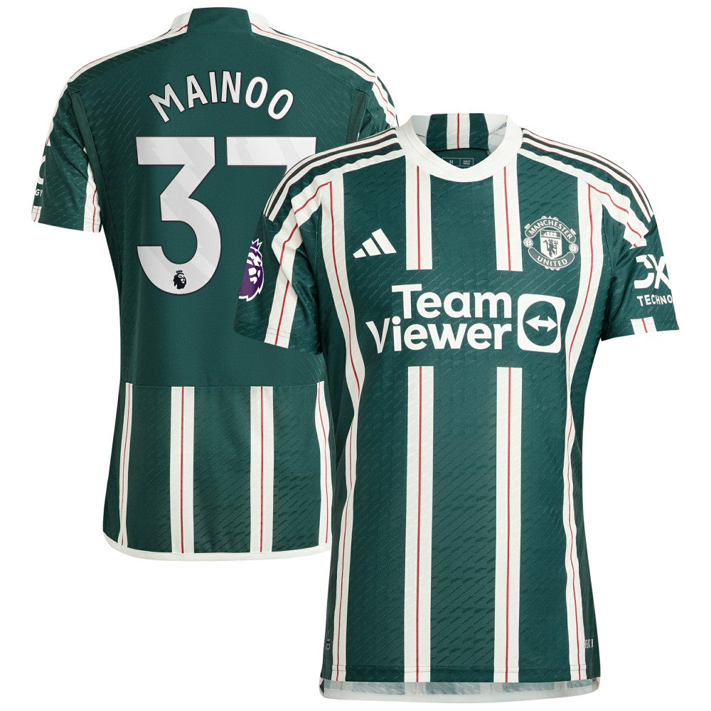 Adidas Kobbie Mainoo Manchester United 2023/24 Away Player Jerseys - Green