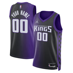 NBA - Sacramento Kings Jordan Brand Unisex Swingman Custom Jersey - Statement Edition - Purple