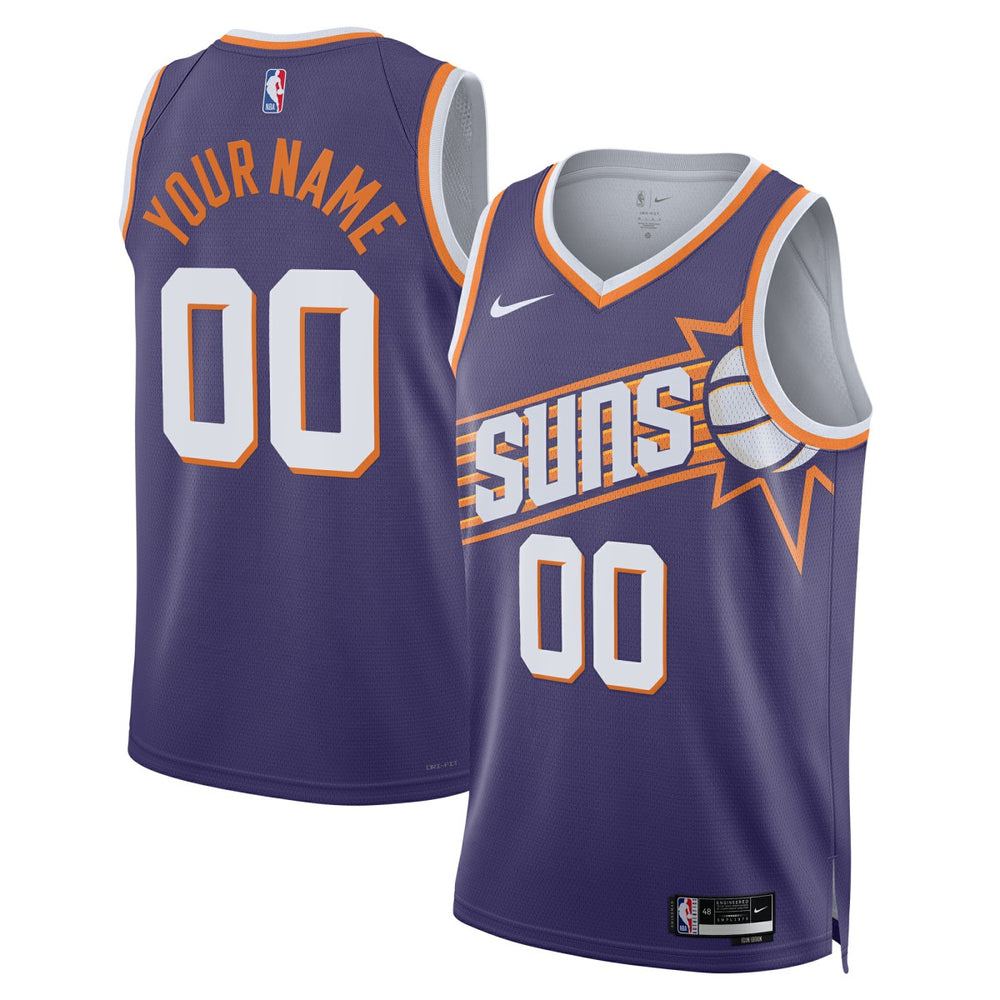 Nike - Phoenix Suns Unisex Swingman Custom Jersey - Purple - Icon Edition
