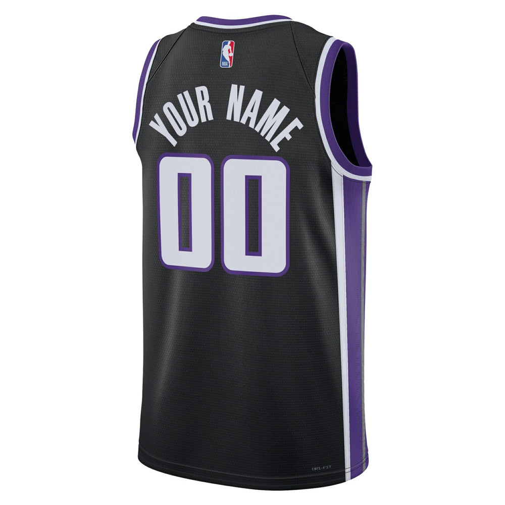 Nike - Sacramento Kings Unisex Swingman Custom Jersey - Icon Edition - Black