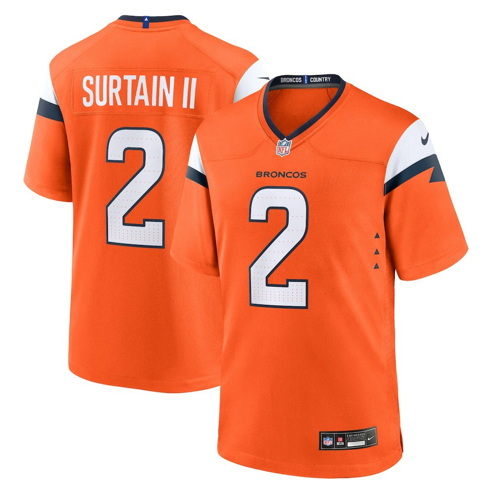 Patrick Surtain II Denver Broncos Mile High Collection Game Jersey Orange - Nike