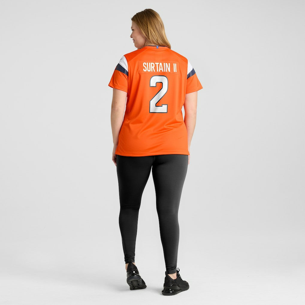 Patrick Surtain II Denver Broncos Women's Mile High Collection Game Jersey Orange - Nike