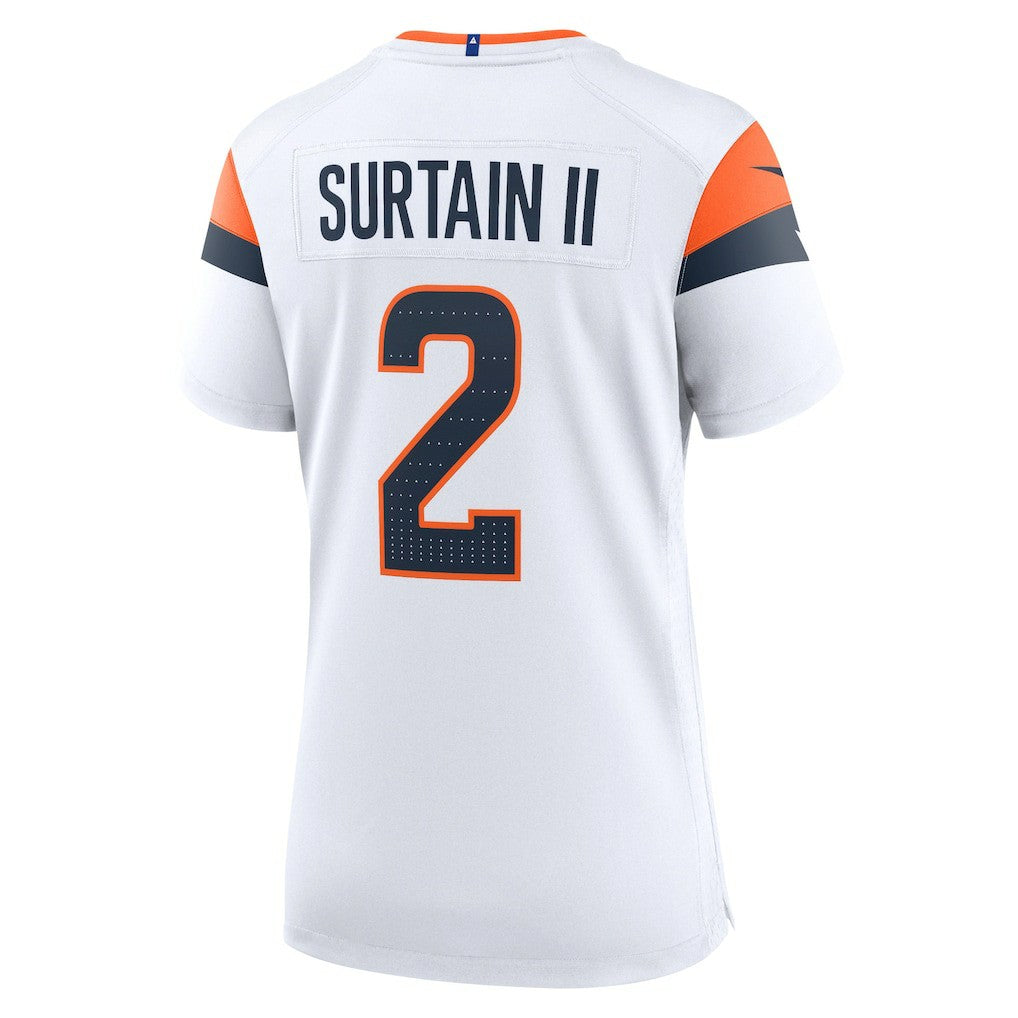 Patrick Surtain II Denver Broncos Women's Mile High Collection Game Jersey White - Nike