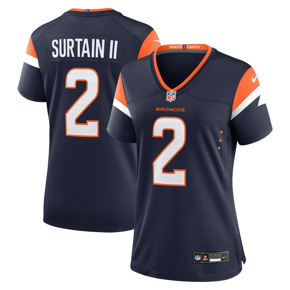 Patrick Surtain II Denver Broncos Women's Mile High Collection Alternate Game Jersey Navy - Nike