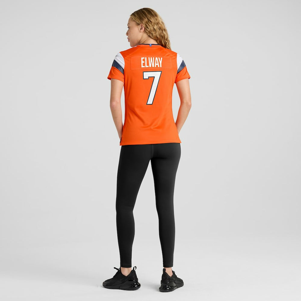 John Elway Denver Broncos Women's Mile High Collection Retired Player Game Jersey Orange - Nike