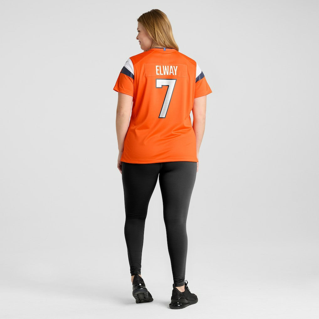 John Elway Denver Broncos Women's Mile High Collection Retired Player Game Jersey Orange - Nike