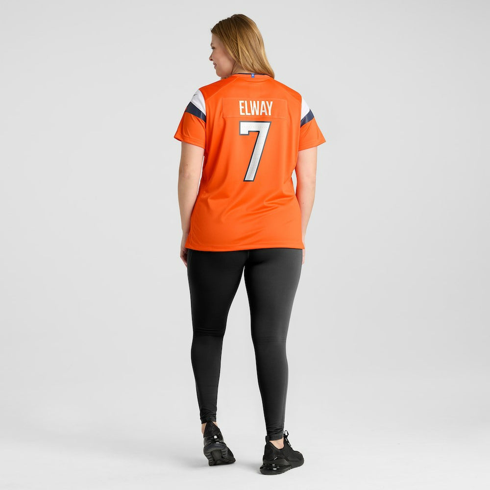 John Elway Denver Broncos Women's Mile High Collection Retired Player Game Jersey Orange - Nike