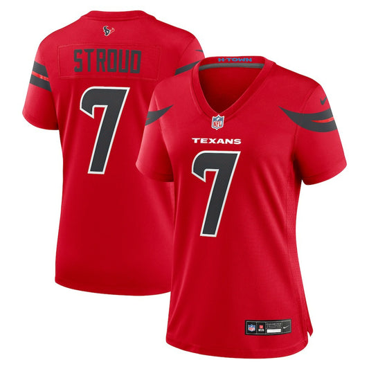 C.J. Stroud Houston Texans Women's Alternate Game Jersey - Red | NFL Jerseys