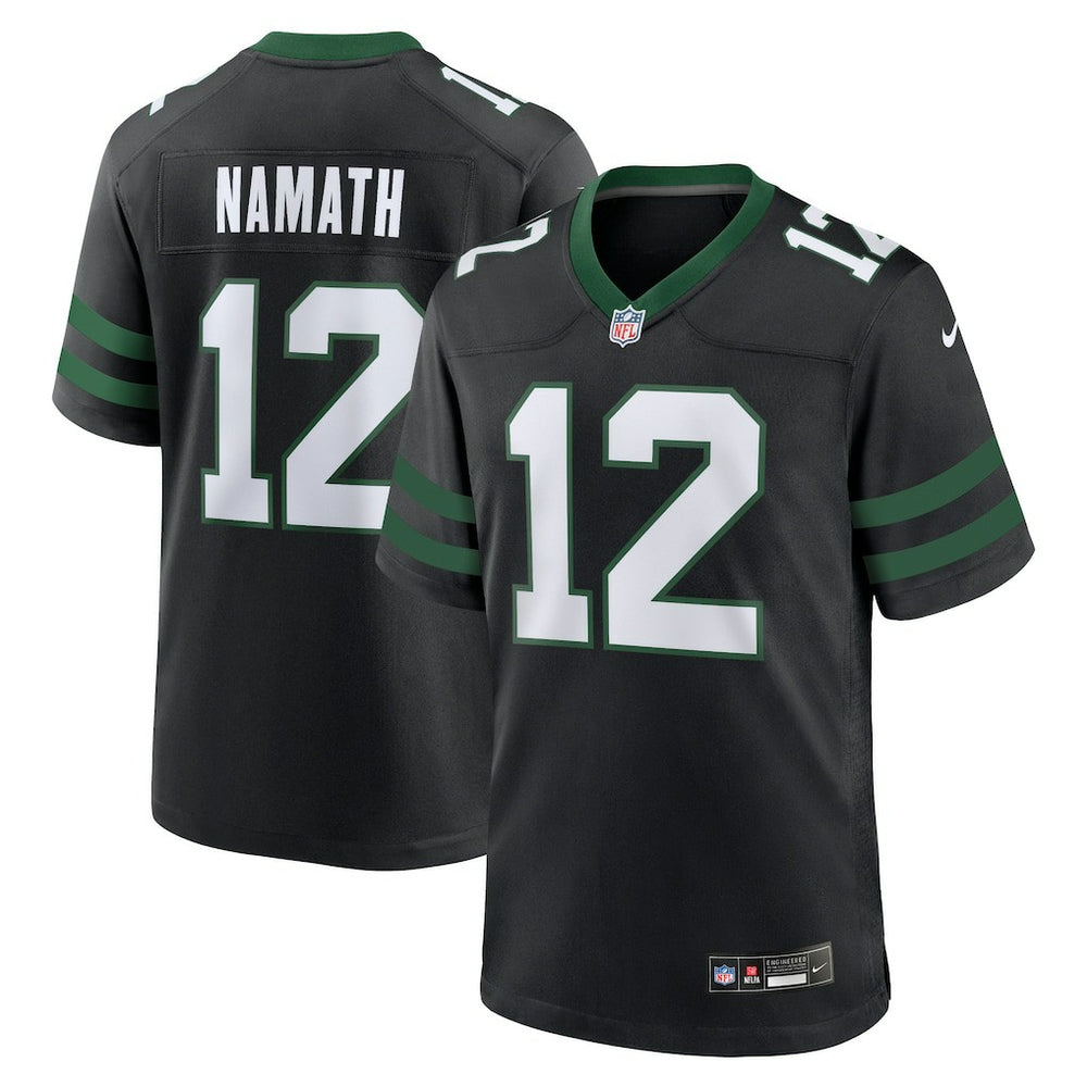 Joe Namath New York Jets Alternate Retired Player Game Jersey Legacy Black - Nike