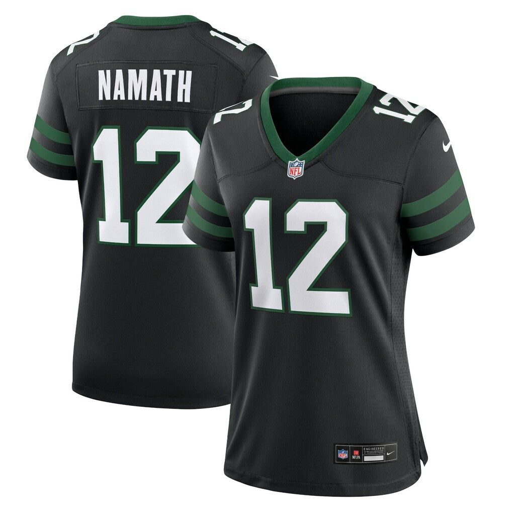 Joe Namath New York Jets Women's Retired Player Alternate Game Jersey - Legacy Black | NFL Jerseys