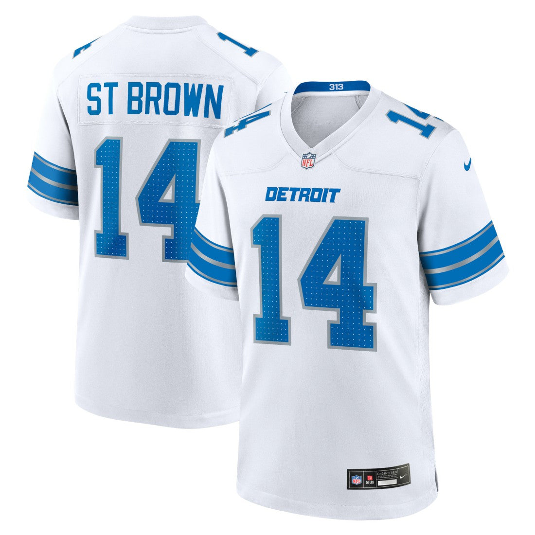 Amon-Ra St. Brown Detroit Lions Game Jersey White - Nike
