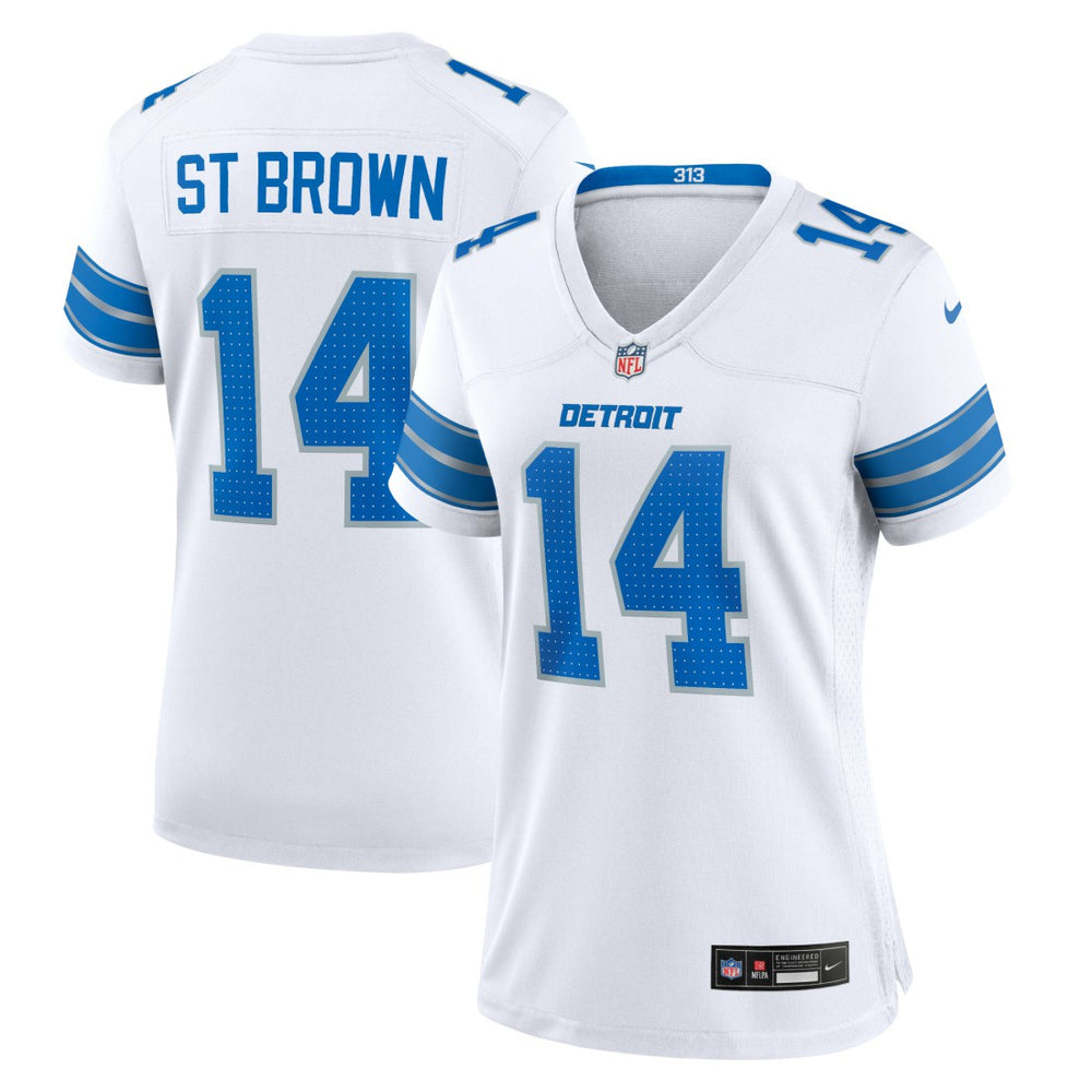 Amon-Ra St. Brown Detroit Lions Women's White Game Jersey White - Nike