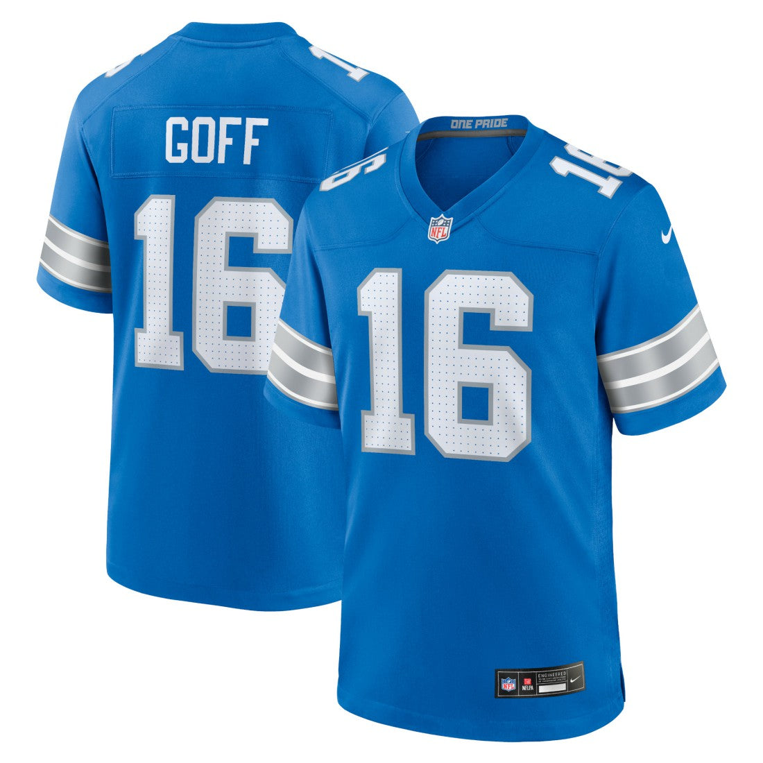 Jared Goff Detroit Lions Game Jersey Blue - Nike