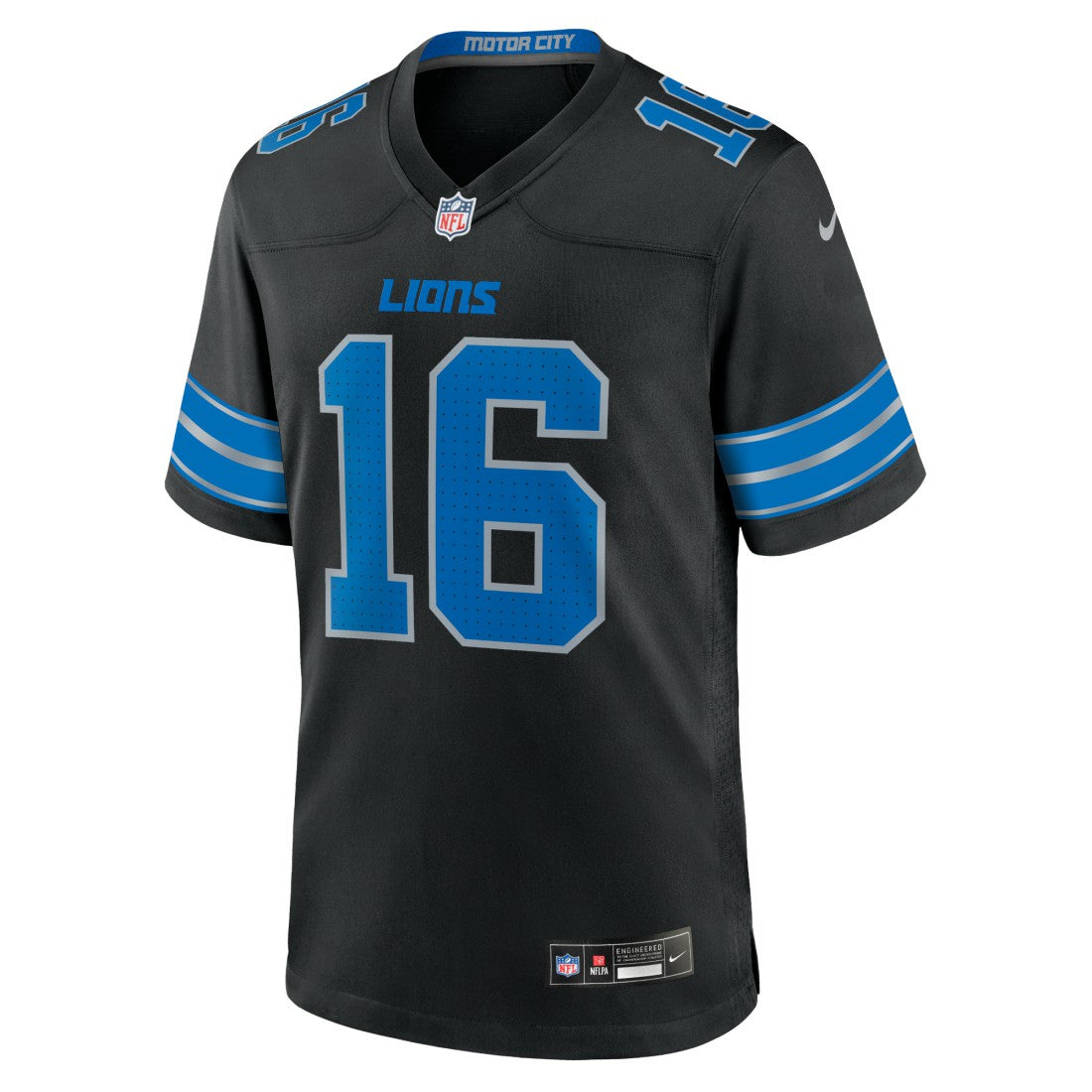 Jared Goff Detroit Lions 2nd Alternate Game Jersey Black - Nike