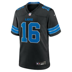 Jared Goff Detroit Lions 2nd Alternate Game Jersey Black - Nike