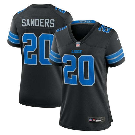 Barry Sanders Detroit Lions Women's 2nd Alternate Retired Player Game Jersey - Black | NFL Jerseys