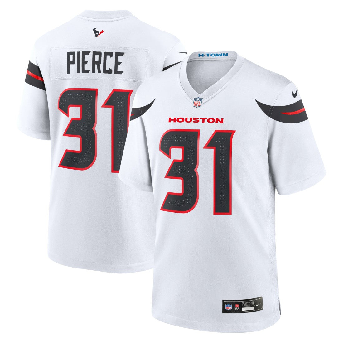 Dameon Pierce Houston Texans Game Jersey - White | NFL Jerseys