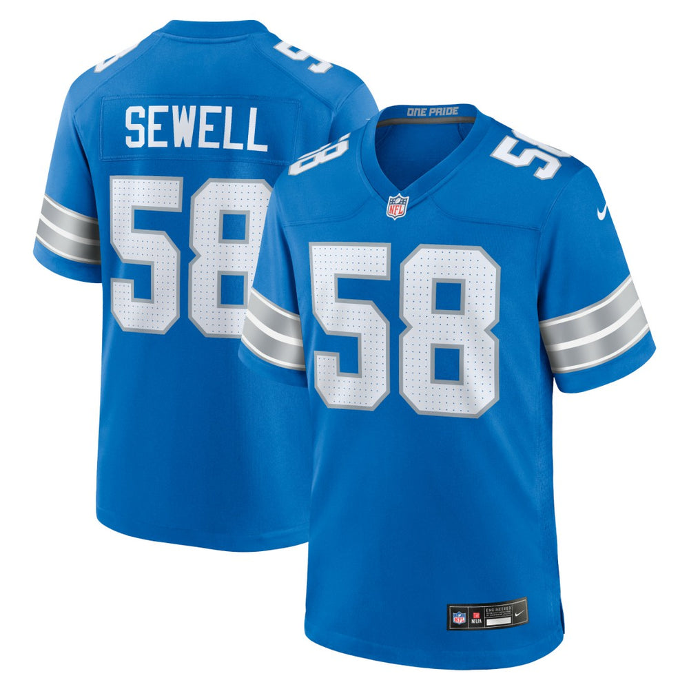 Penei Sewell Detroit Lions Game Jersey Blue - Nike