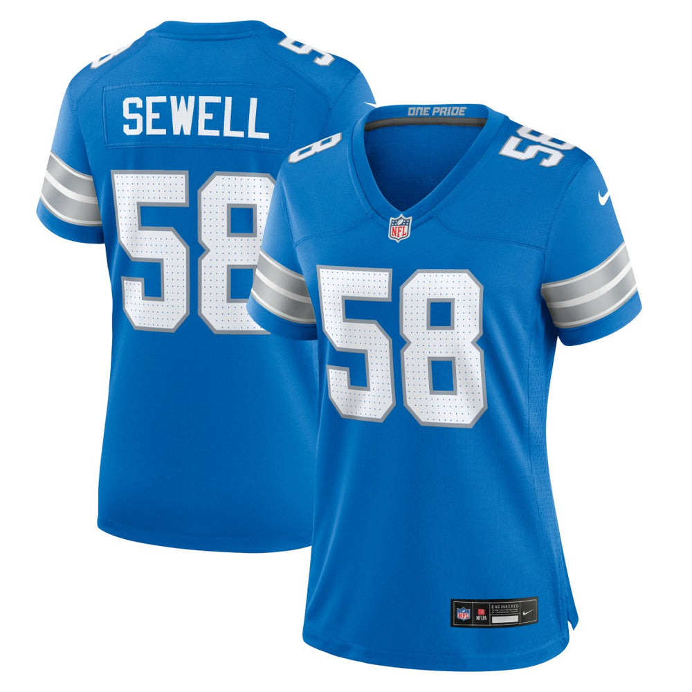 Penei Sewell Detroit Lions Women's Game Jersey Blue - Nike