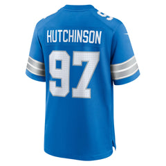 Aidan Hutchinson Detroit Lions Game Jersey Blue - Nike